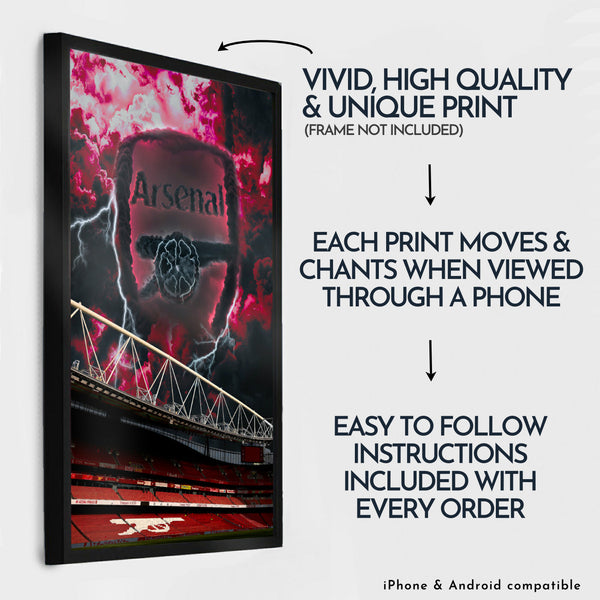 Arsenal Magic Poster - Augmented Reality Art