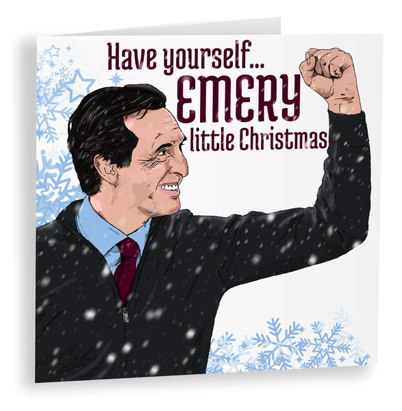 Unai Emery Christmas Card for Son, Aston Villa Gift, AVFC Christmas Card, Aston Villa Card for Dad, John McGinn, Ollie Watkins, Jhon Duran