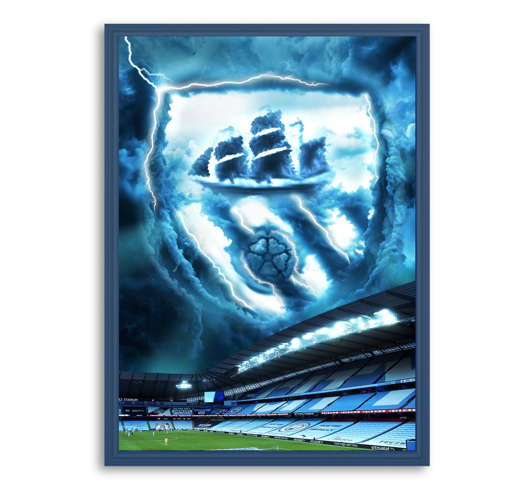 Man City Magic Poster - Augmented Reality Art