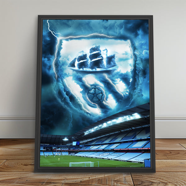 Man City Magic Poster - Augmented Reality Art