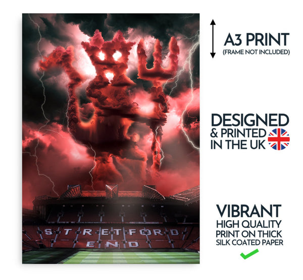 Old Trafford Magic Poster - Augmented Reality Art