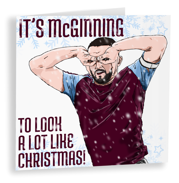 John McGinn Christmas Card for Son, Aston Villa Gift, AVFC Christmas Card, Aston Villa Card for Dad, Unai Emery, Ollie Watkins, Jhon Duran