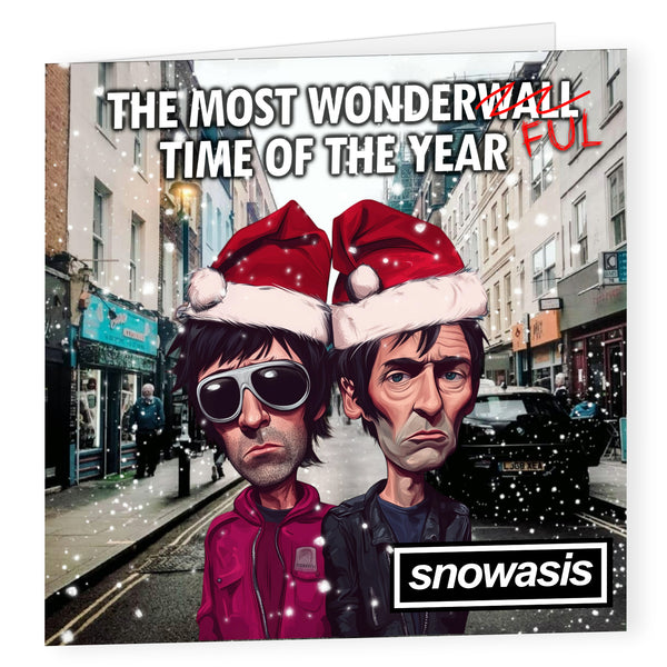 Oasis Christmas Card | Gallagher Brothers Card