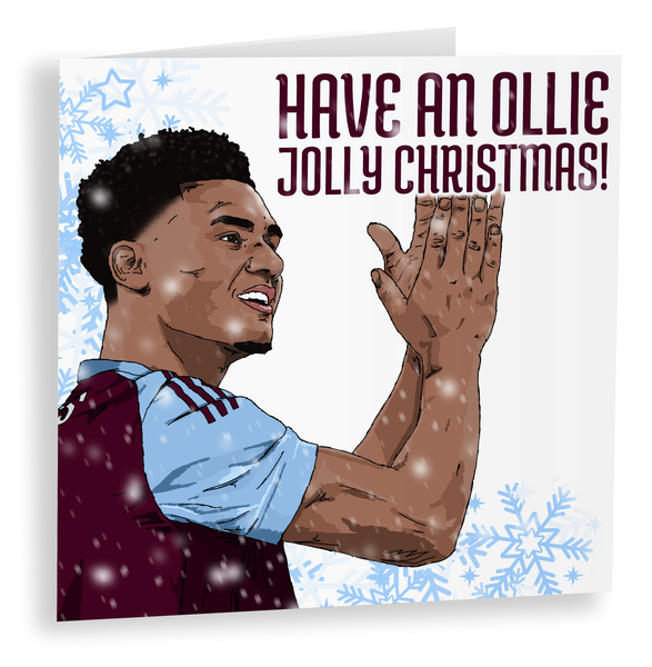 Ollie Watkins Christmas Card for Son, Aston Villa Gift, AVFC Christmas Card, Aston Villa Card for Dad, John McGinn, Jhon Duran, Unai Emery