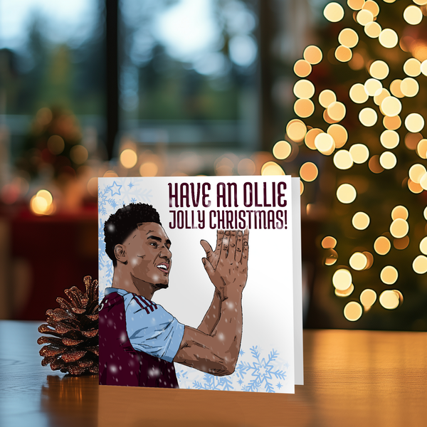 Ollie Watkins Christmas Card for Son, Aston Villa Gift, AVFC Christmas Card, Aston Villa Card for Dad, John McGinn, Jhon Duran, Unai Emery