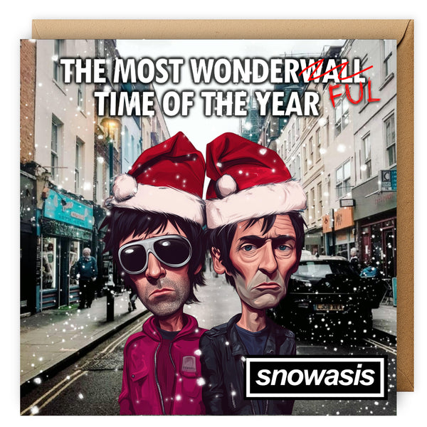 Oasis Christmas Card | Gallagher Brothers Card