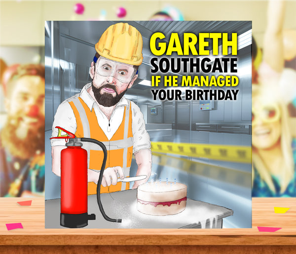 Gareth Southgate Birthday Card, England Euro's Card, Football Card for Dad, For Son, Boyfriend, For Him, England, World Cup, Gareth Southgate, Grandson